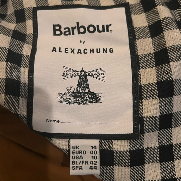 Barbour By Alexa Chung Brown Glenda Trench Coat in Monks Robe US 10 - Picture 9 of 14